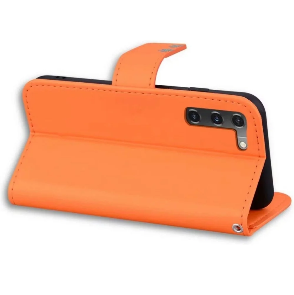 Wallet Phone Case for Samsung Galaxy S22,Cartoon Pattern Synthetic Leather